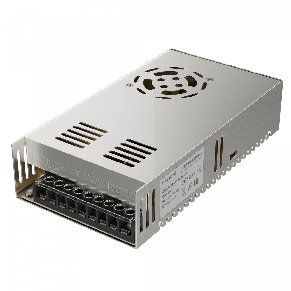 Источник напряжения PSL006 48В 400Вт IP 20 Maytoni 831011, серебро