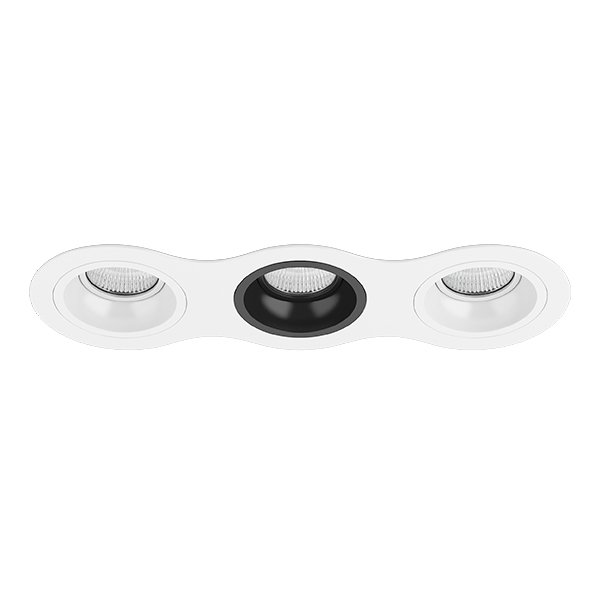 Комплект из светильников и рамки DOMINO, белый Lightstar D636060706