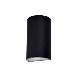 Светильник  WC2107 настенный 220V LED COB 2*5W теплого белого цвета. Цвет: черный