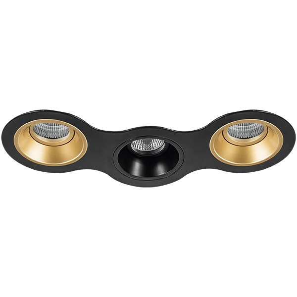 Комплект из светильников и рамки DOMINO, черный Lightstar D697030703