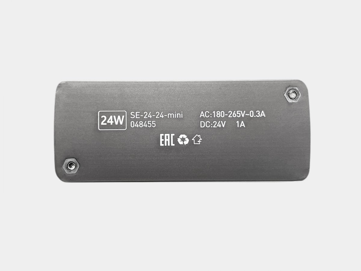 Блок питания SWG Slim Evolution, 24Вт, 24В, IP20, 3 года гарантия, SE-24-24-mini
