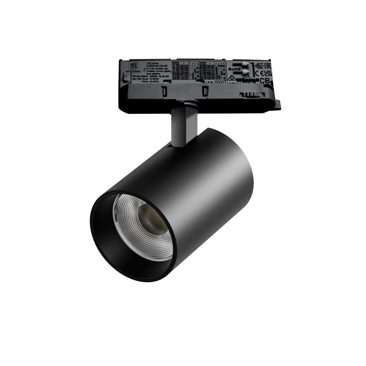 Светильник для трековой системы Quattro LED 30W с адаптером Alta Base, черный Lightstar A5347QT