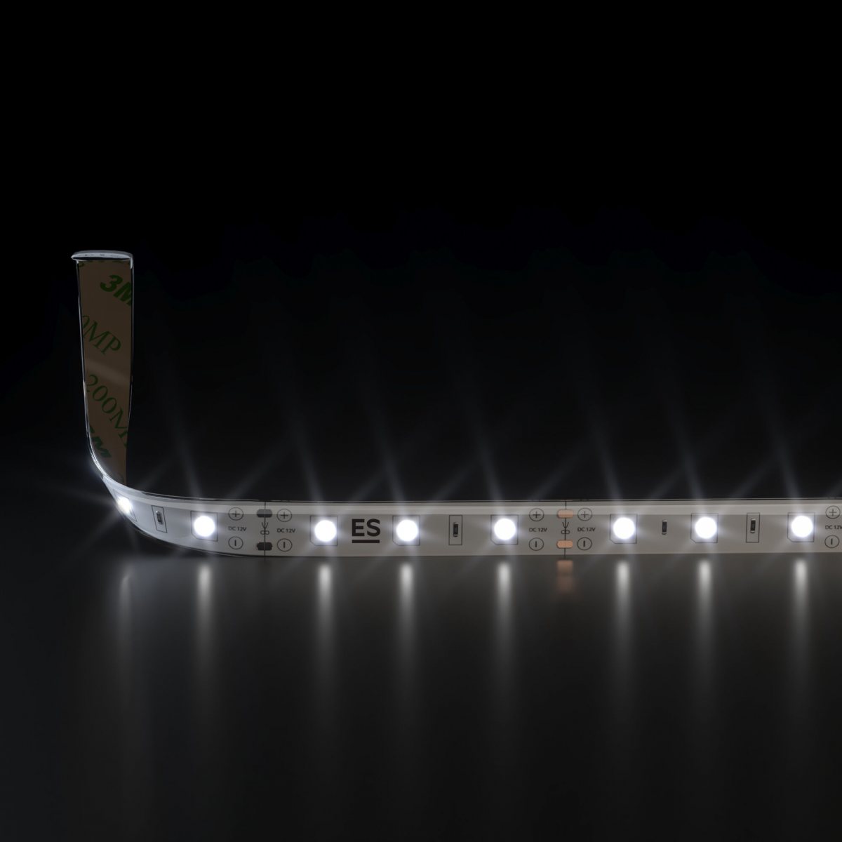 Светодиодная лента 12 В 4,8 Вт/м 60 Led/м 2835 IP65, дневной белый 4200К, 5 м