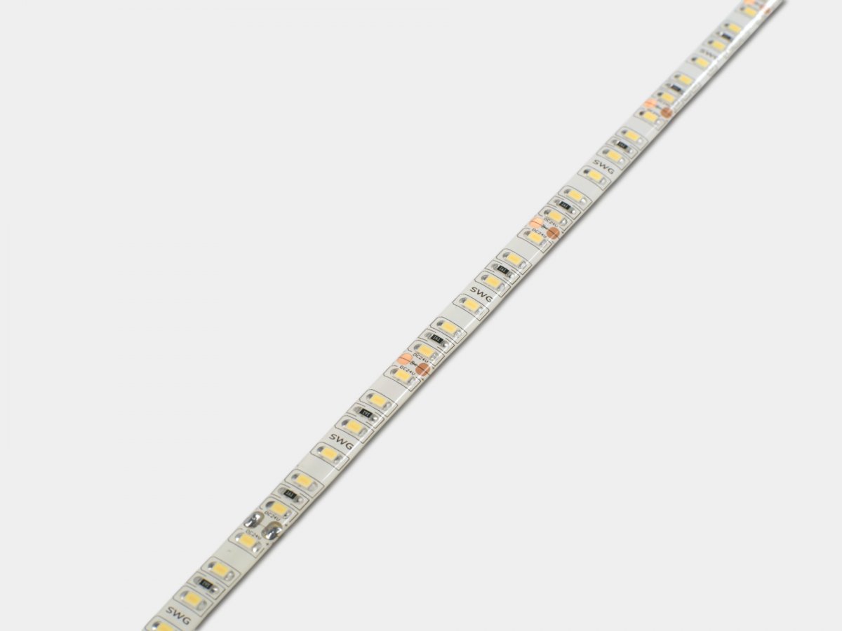 Светодиодная лента 2835, 120 LED/м, 9,6 Вт/м, 24В, IP65, 3M, Цвет: Нейтральный белый, SWG2120-24-9.6-NW-65-M, катушка 5 м