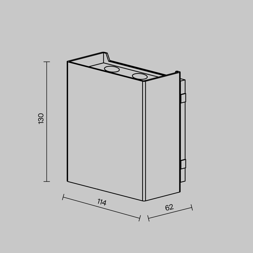 Уличный настенный светильник Maytoni Outdoor Shell O505WL-L6B3K, черный