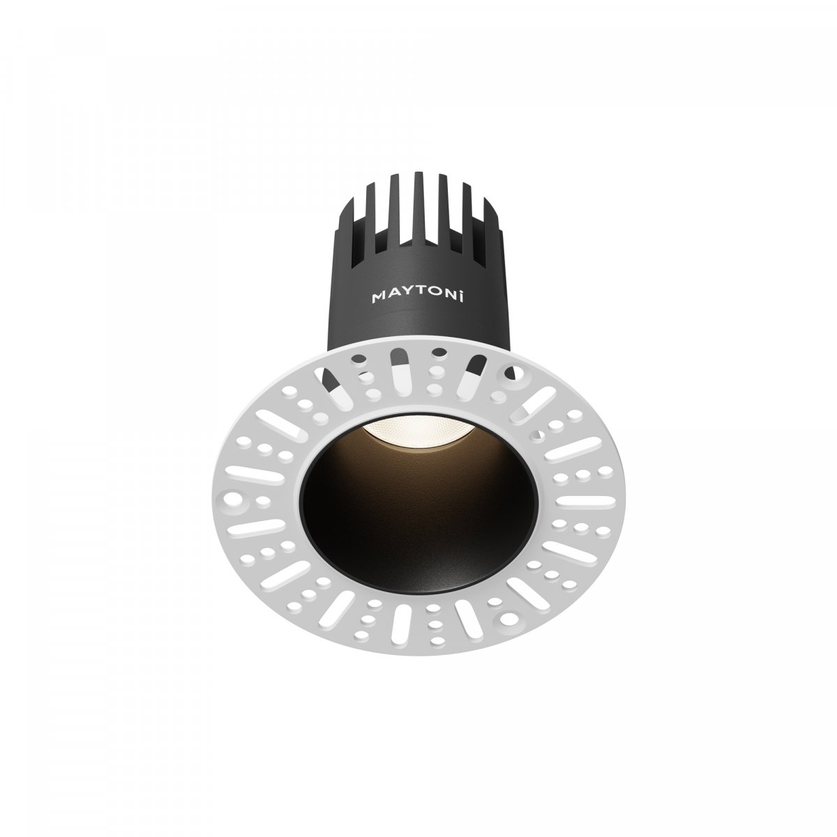 Встраиваемый светильник Maytoni Technical Dip DL120-10W-4K-TRS-B, черный