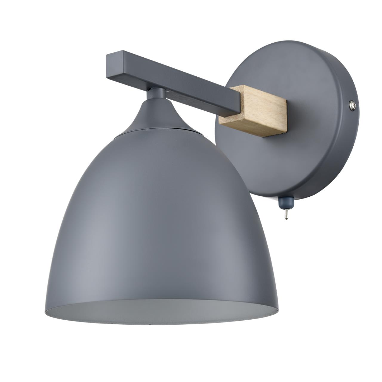 Серый/серый металл, дерево/металл Бра Е27 1*60W 220V COLANGE MODERNI, арт. 8096/1W