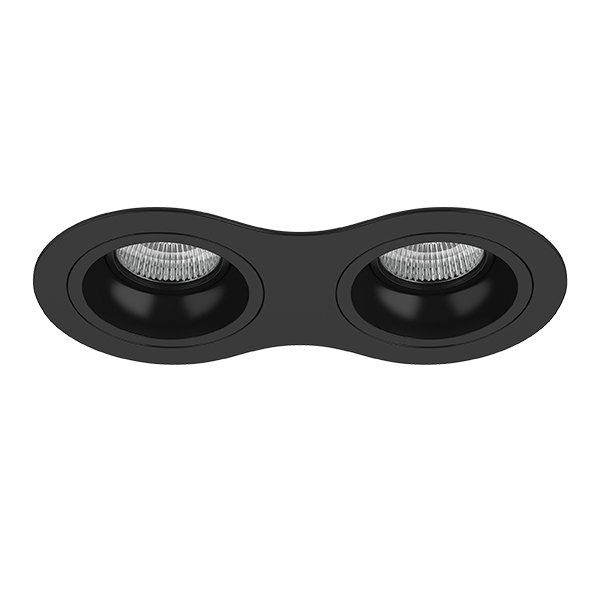 Комплект из светильников и рамки DOMINO, черный Lightstar D6270707