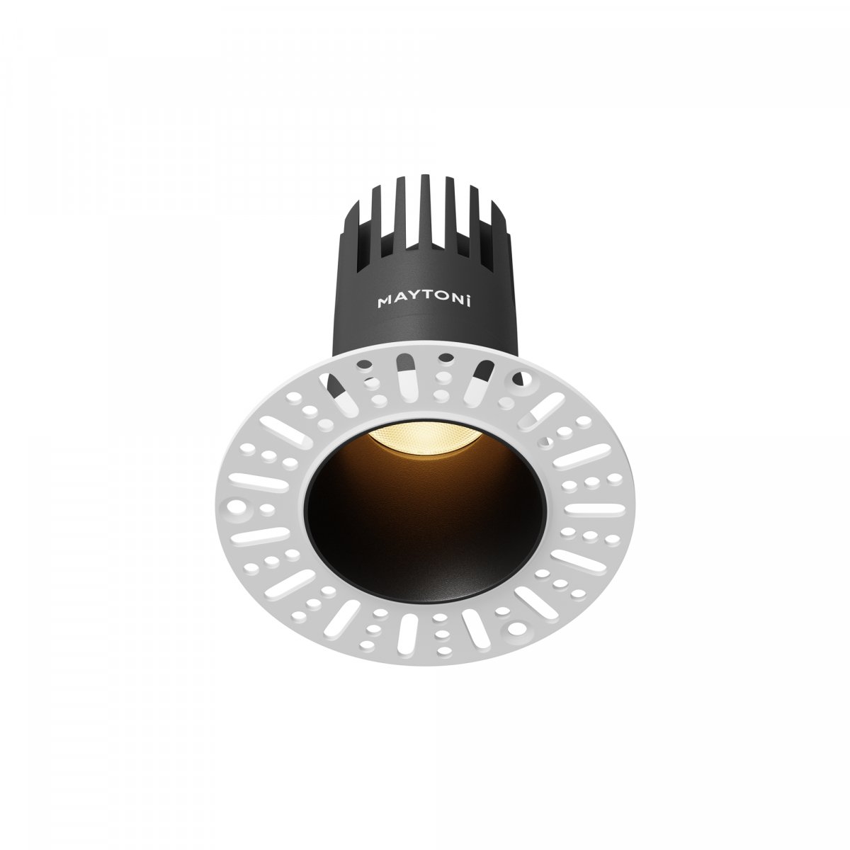 Встраиваемый светильник Maytoni Technical Dip DL120-10W-2.7K-TRS-B, черный