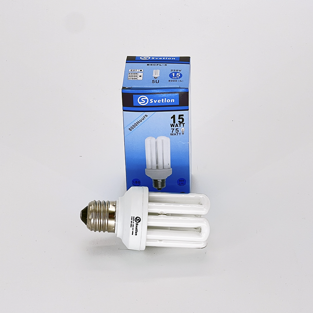 Лампа эн/сб , "5U" mini BSCFL-5 15W/20W/25W E27 SCFL-5 15W 2700К