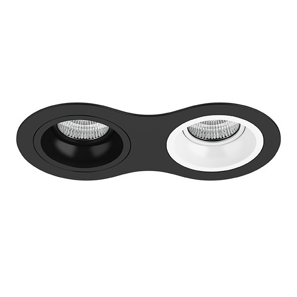 Комплект из светильников и рамки DOMINO, черный Lightstar D6270607