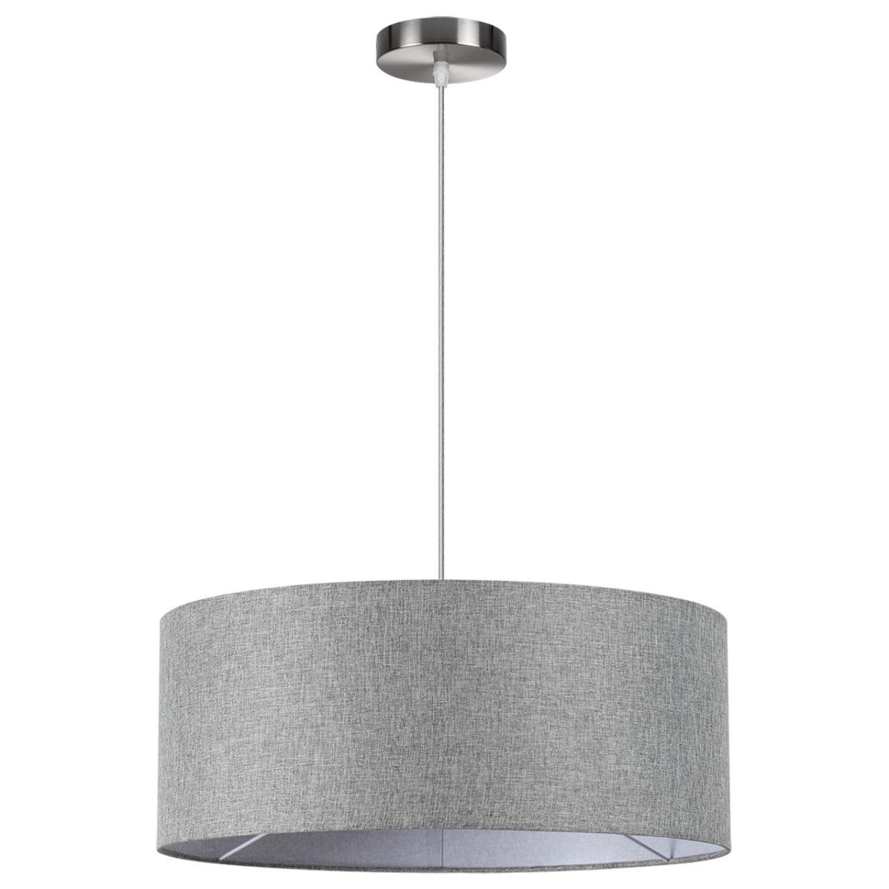 Никель/серый, металл/текстиль Подвес Е27 3*60W 220V NIKKI MODERNI, арт. 8251/3