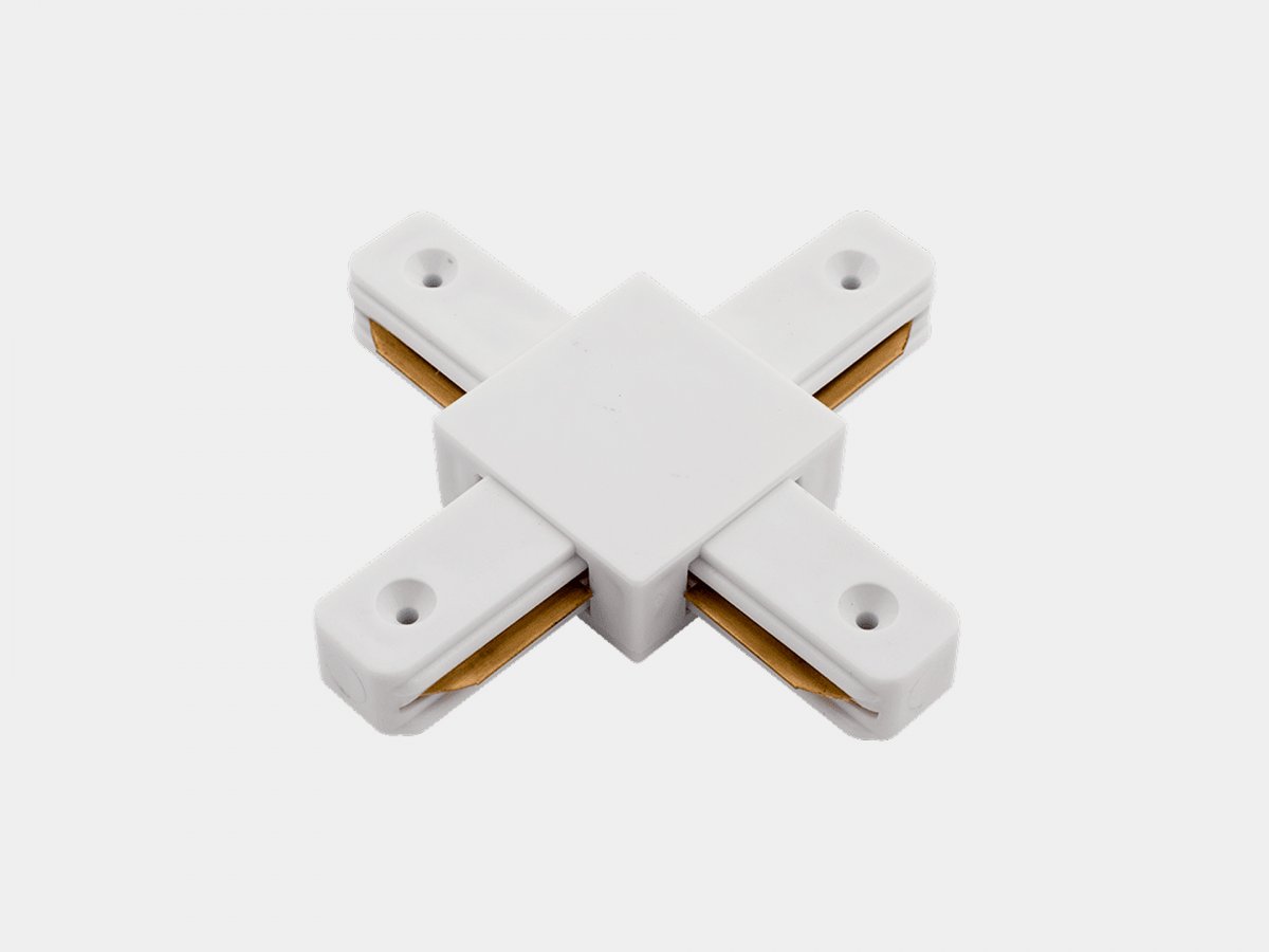 SWG X-Коннектор для однофазных накладных трековых систем KXZ-WH-X