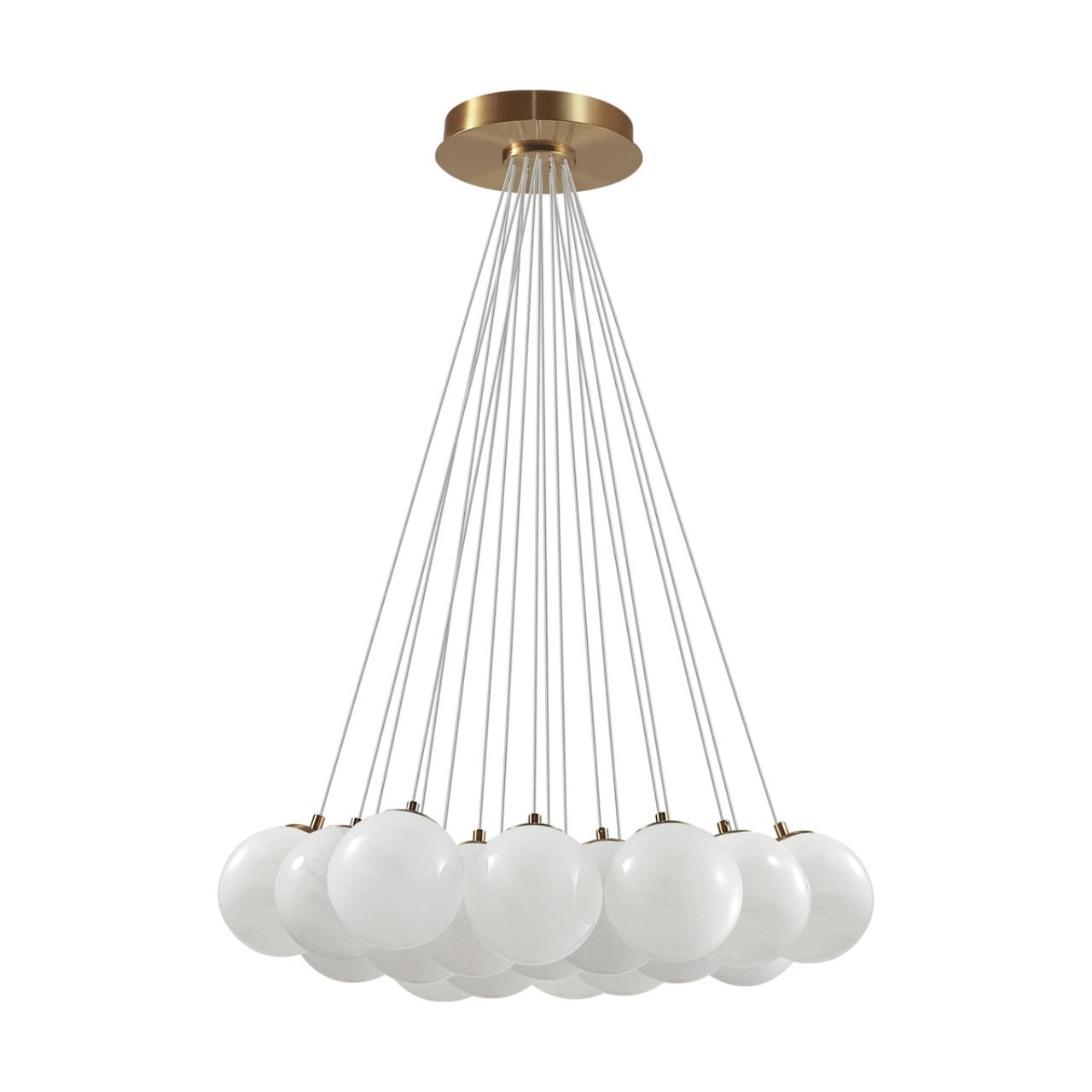Светильник металл/стекло/бронза/белый E14 19*5W 220-240V MAGIA MIDCENT, арт. 7109/19