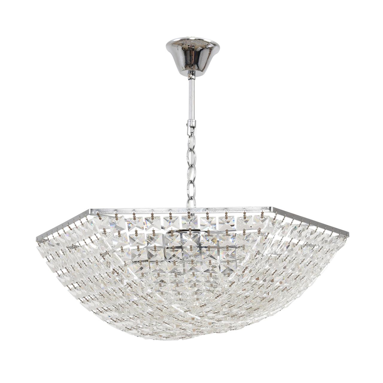 Хром/прозрачный, металл/хрусталь Люстра подвесная E27 5*60W 220V AMALIA NEOCLASSI, арт. 8377/5