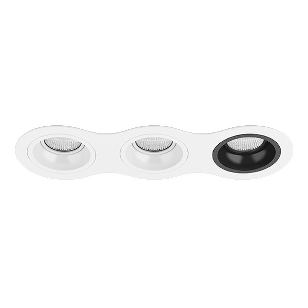 Комплект из светильников и рамки DOMINO, белый Lightstar D636060607