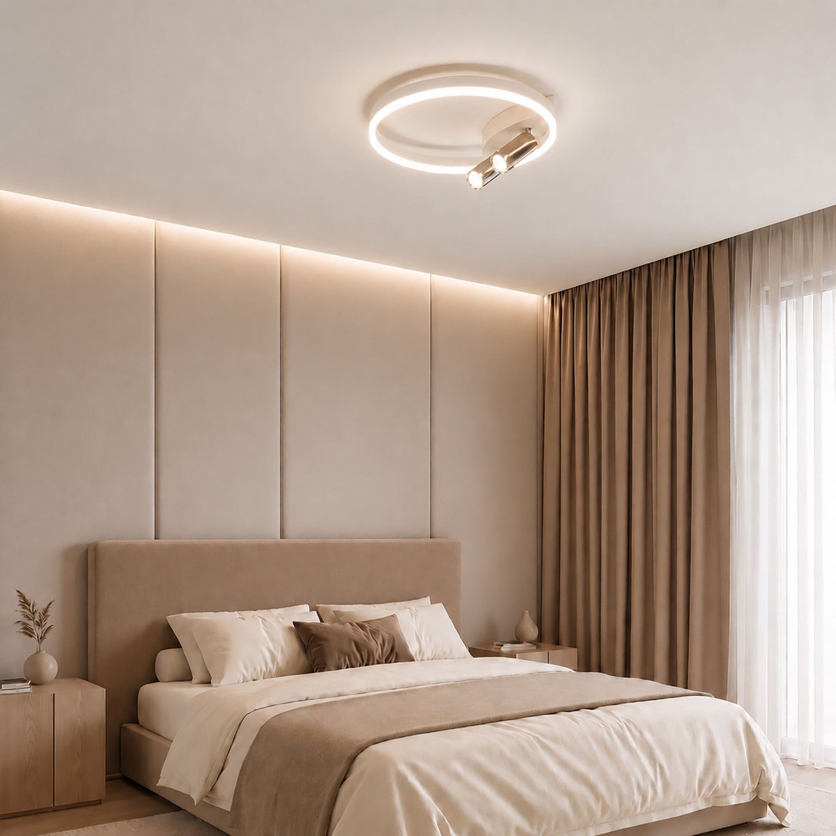 Умный потолочный светильник Eurosvet Luminari 90247/3 белый/хром Smart