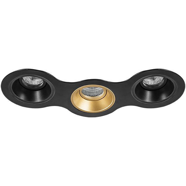 Комплект из светильников и рамки DOMINO, черный Lightstar D697070307