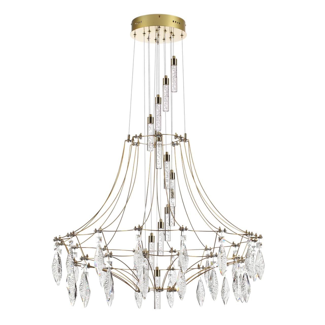 Люстра золото/металл/хрусталь IP20 LED 51W 4000K FLAMENCO CLASSIC, арт. 7000/51L