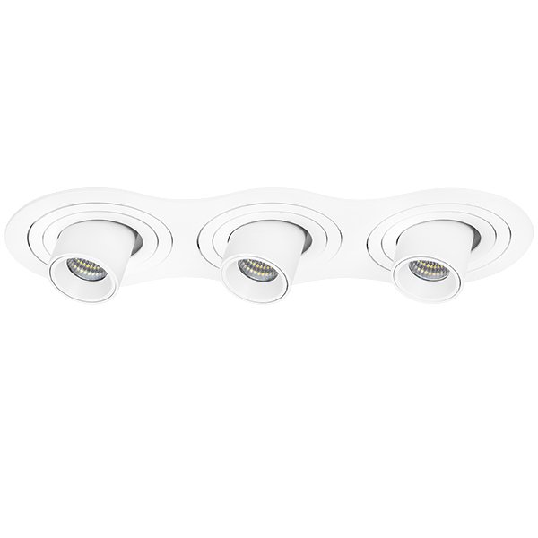 Комплект из светильника и рамки Intero TUBO, белый Lightstar i636162
