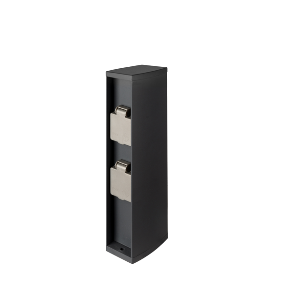 Садовая розетка  G3115-300 220V, Max.4000W, IP44 100*70*300мм. Цвет черный