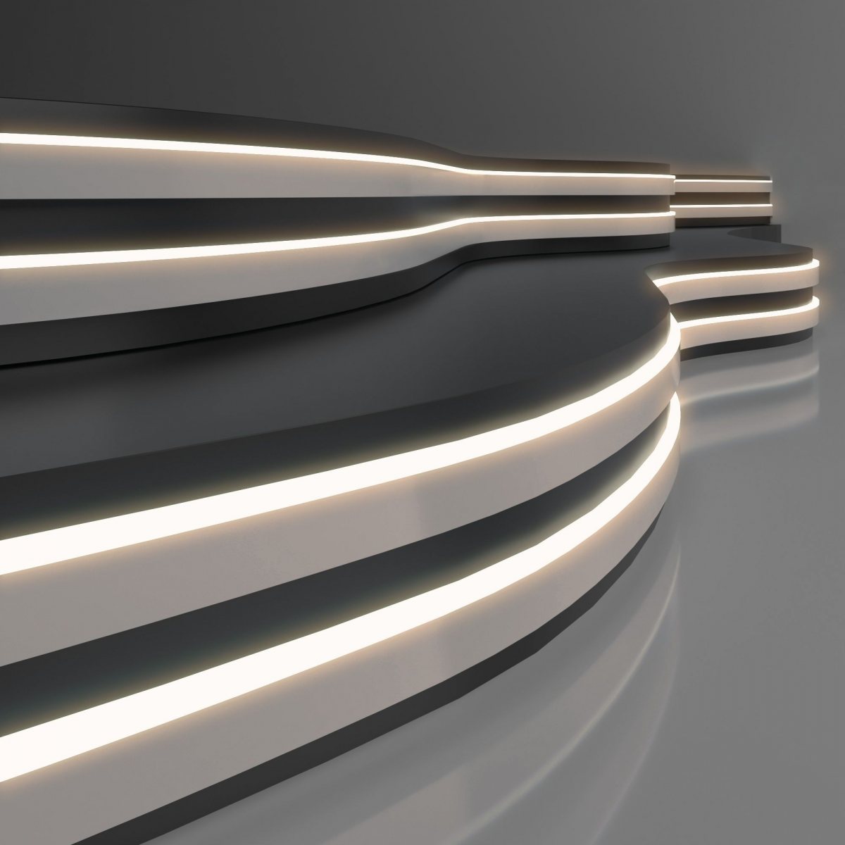 Светодиодный гибкий неон 24 В 10 Вт/м 120 Led/м 2835 IP65, дневной белый 4200K, 5м 24V 10W 120Led