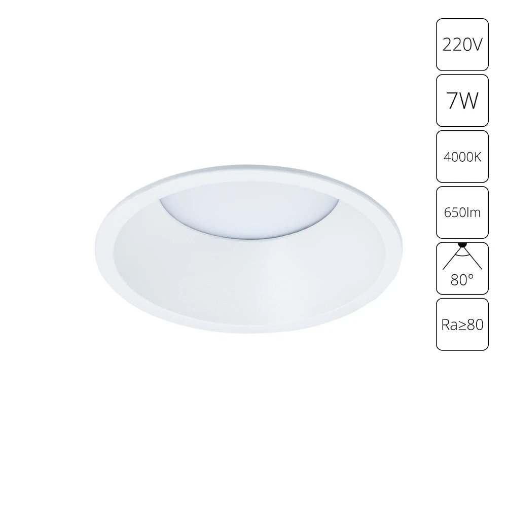 Точечный встраиваемый светильник Arte Lamp FRAME A7993PL-1WH