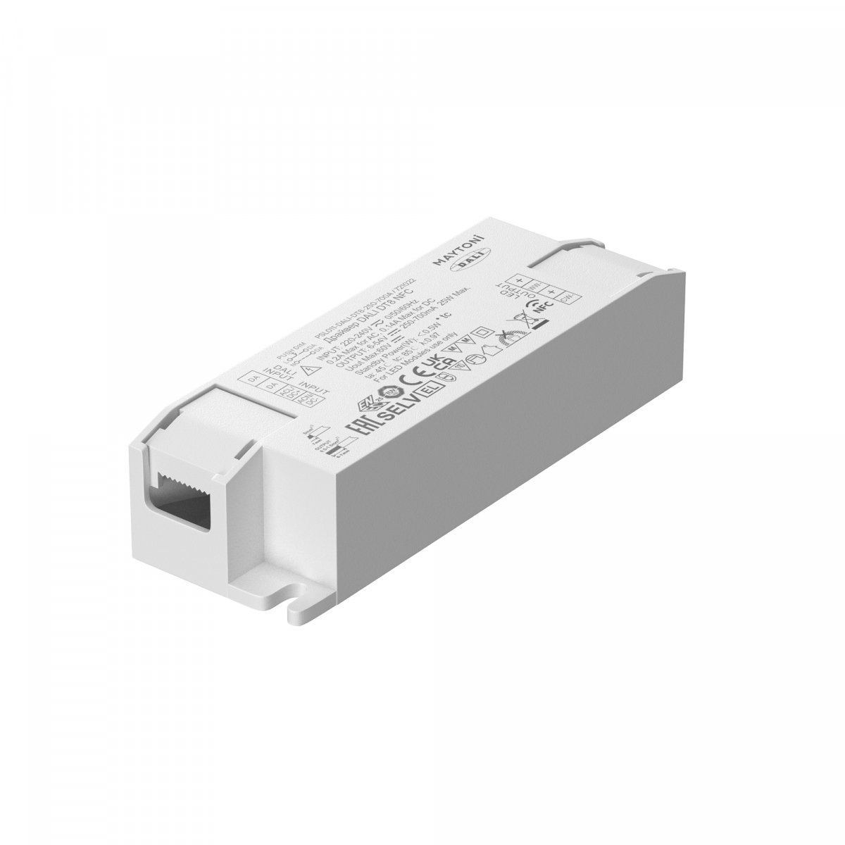 Источник тока DALI NFC DT8 25Вт 250-700А Maytoni 721022, белый
