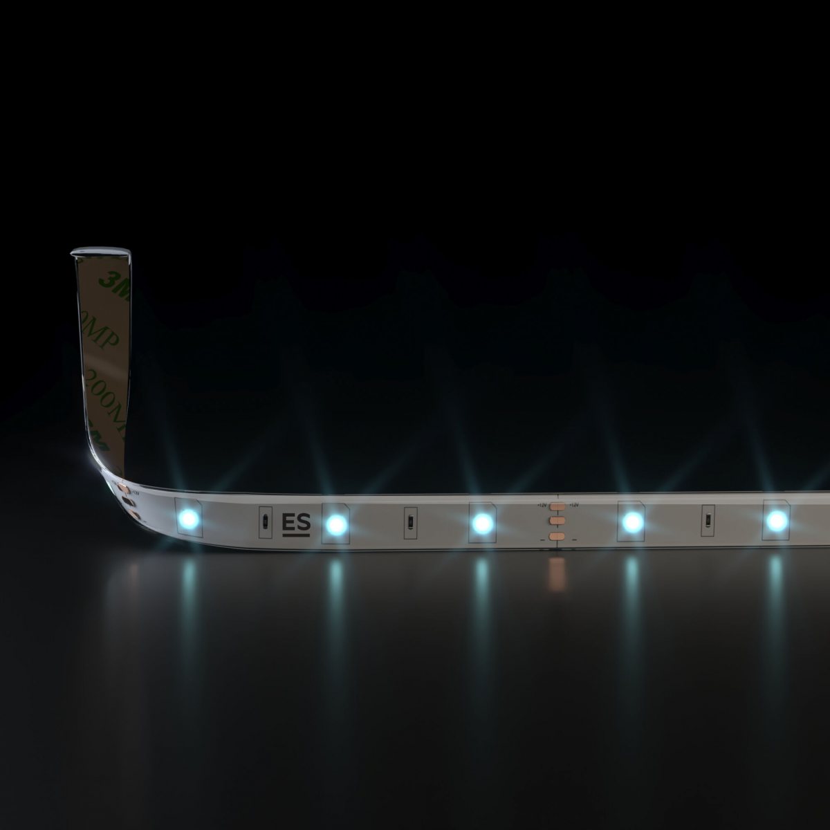 Светодиодная лента 12 В 7,2 Вт/м 30 Led/м 5050 IP65, холодный белый 6500К, 5 м
