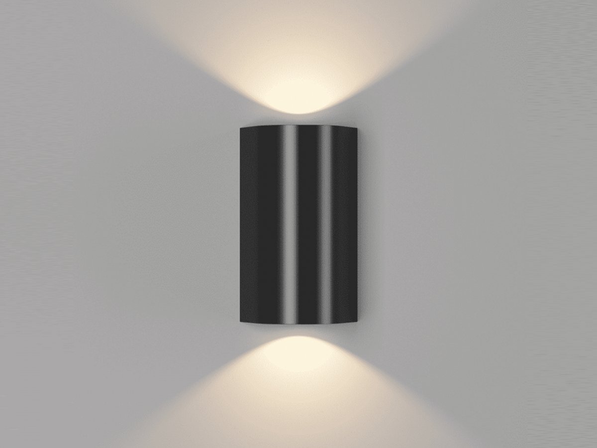 SWG LED светильник настенный LW-A0148B-BL-WW Черный 2*12Вт 3000 К