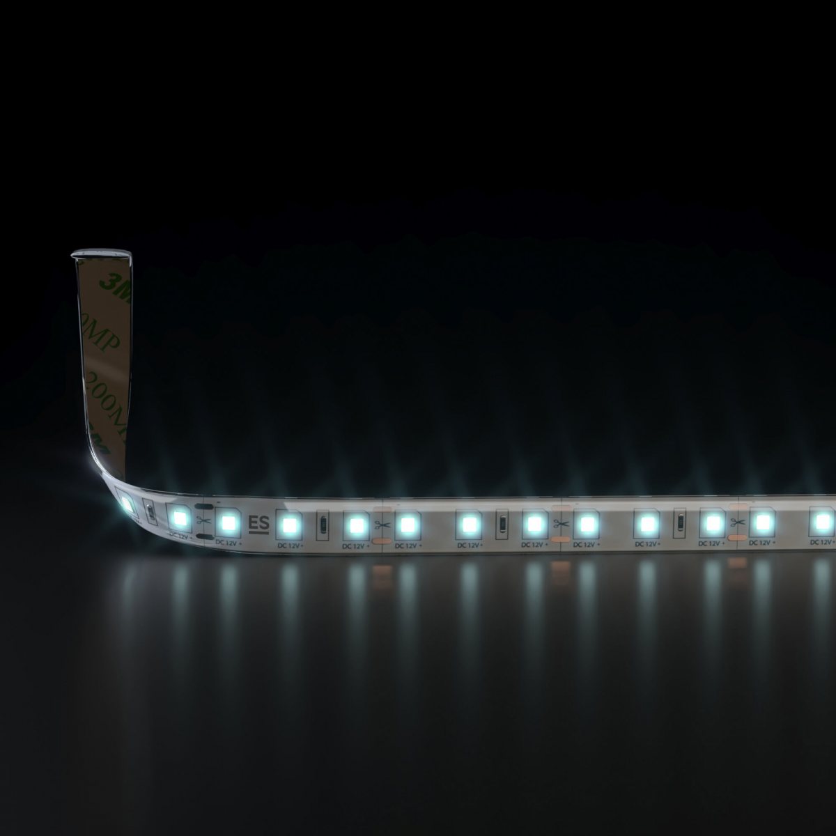 Светодиодная лента 12 В 14,4 Вт/м 60 Led/м 5050 IP65, холодный белый 6500К, 5 м