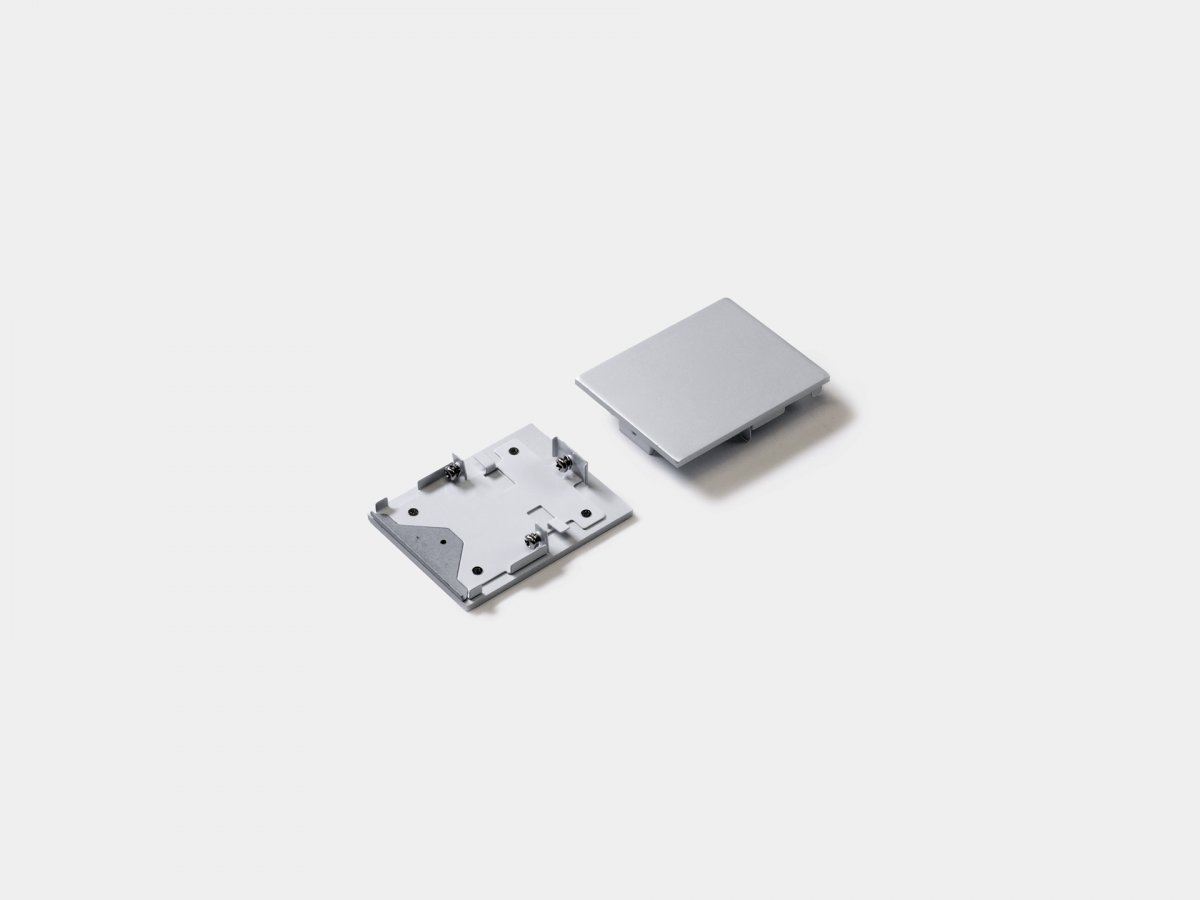 Заглушки серебряные SWG L5570-DE для профиля L5570, 2 шт/комплект