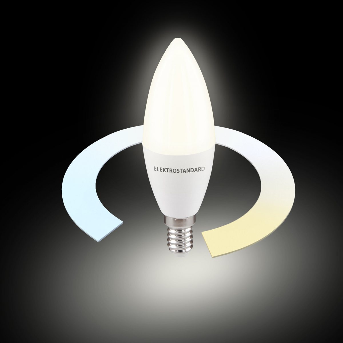 Умная лампа Свеча LED C37 Е14 7W 3300К-6500К CCT+DIM (BLE2779)