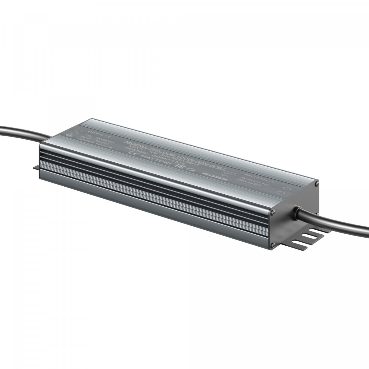 Источник напряжения 48В 100Вт IP67 PSL008 Maytoni Technical PSL008-100W-48V-IP67, серебро