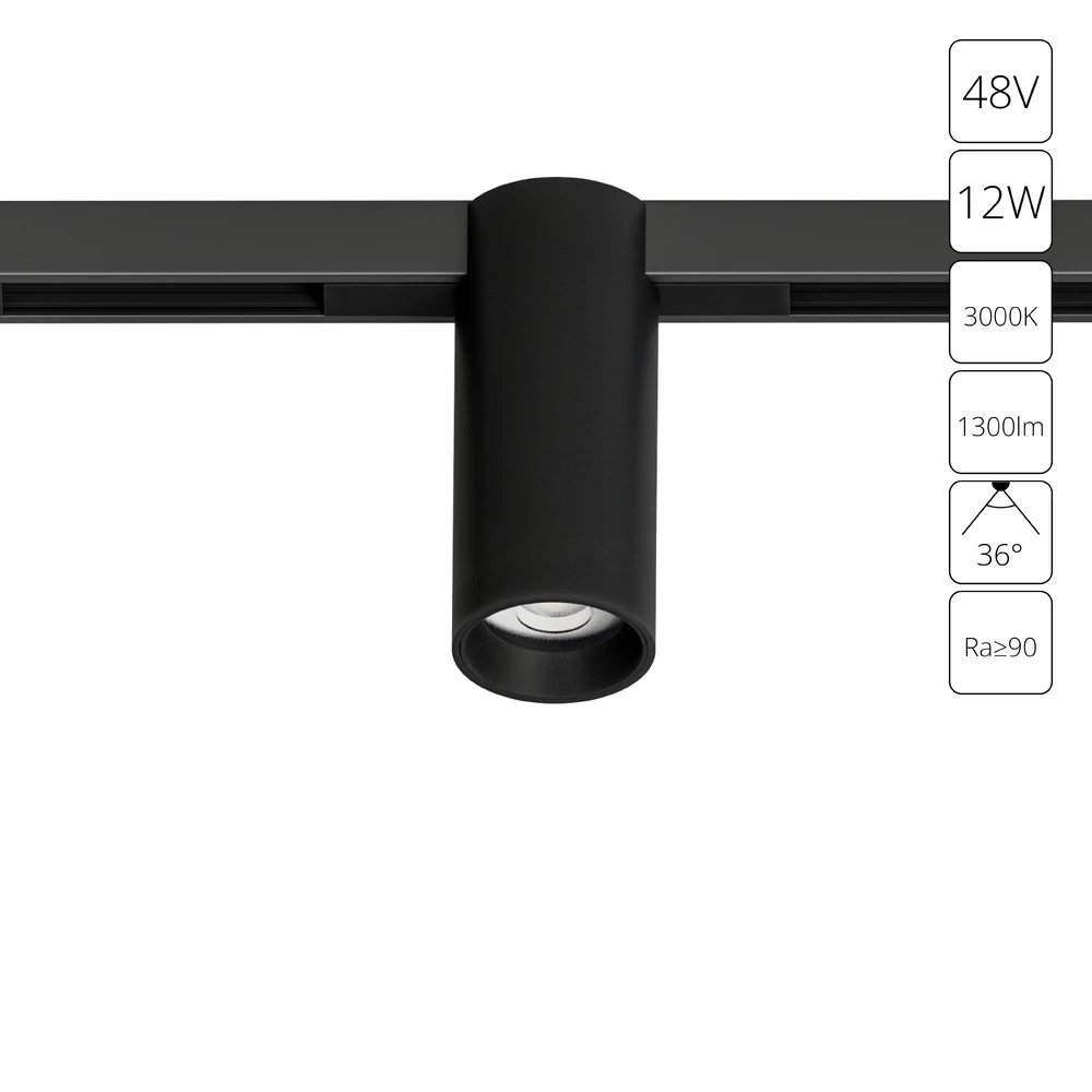 Магнитный трековый светильник Arte Lamp OPTIMA A7290PL-1BK
