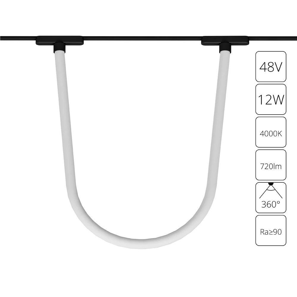 Магнитный трековый светильник Arte Lamp RAPID A6167PL-1BK