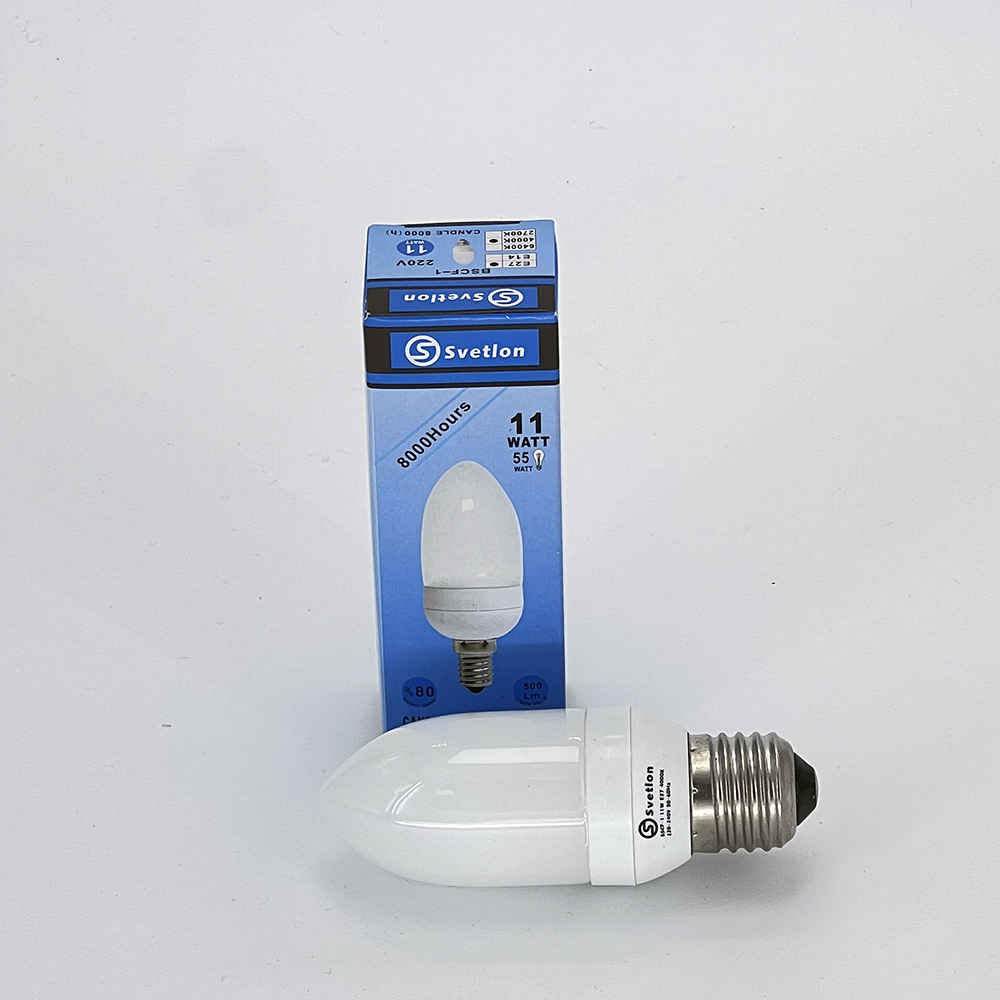 Компактная люминесцентная лампа, "Конус" mini 11W E27 BSCF-1 4000K