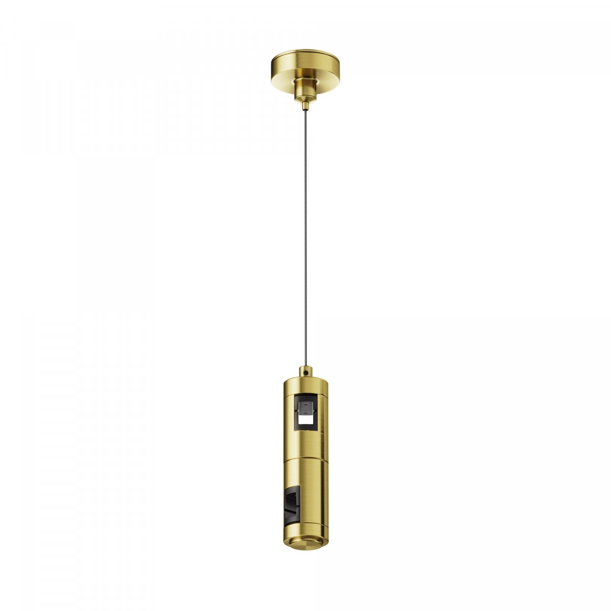 Подвес тросовый Hang двойной Flarity латунь Maytoni Technical TRA157SW-D1-BS