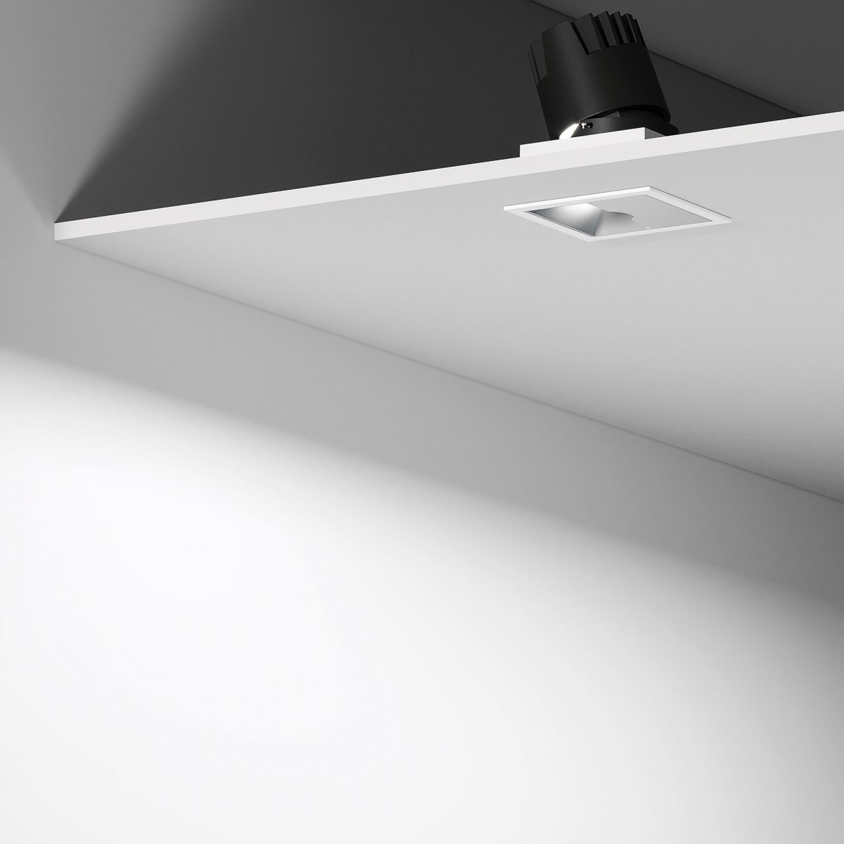 Точечный светодиодный светильник 10W 4000K белый/хром 25091/LED