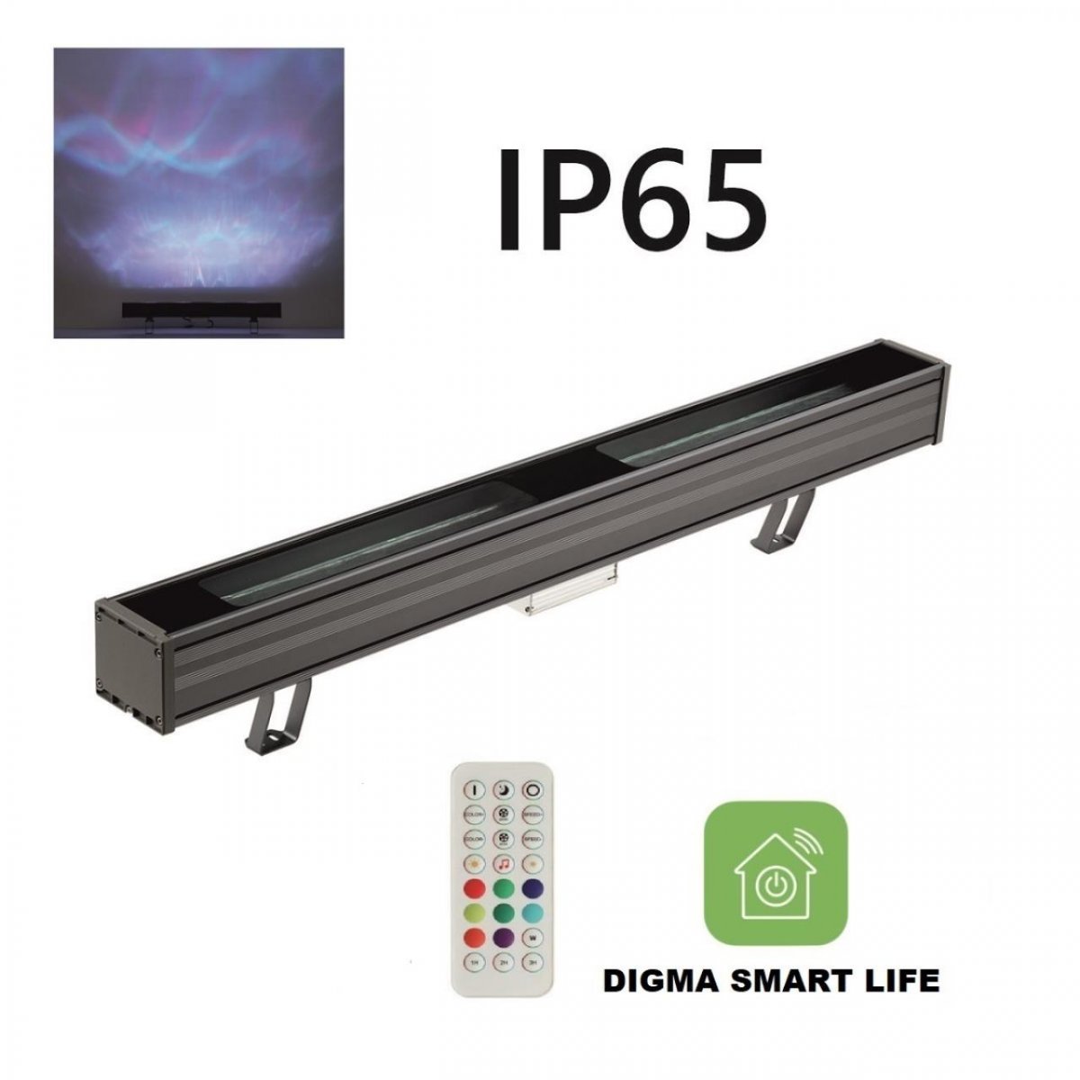 Ландшафтные светильники, черный Odeon Light WATERFALL IP65, арт. 7186/80FL