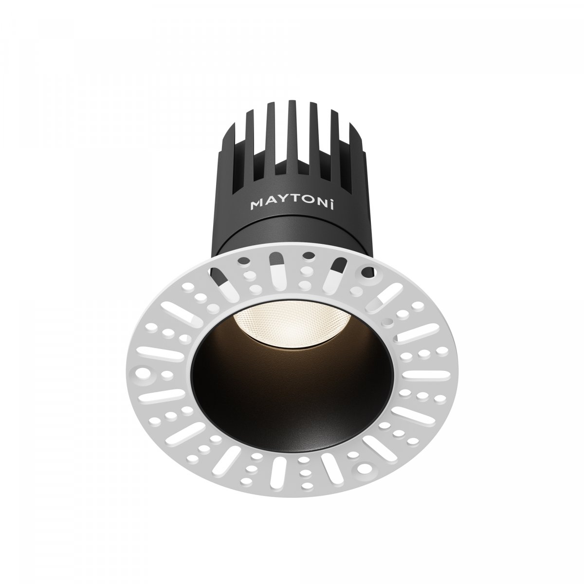 Встраиваемый светильник Maytoni Technical Dip DL122-15W-4K-TRS-B, черный