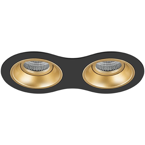 Комплект из светильников и рамки DOMINO, черный Lightstar D6270303