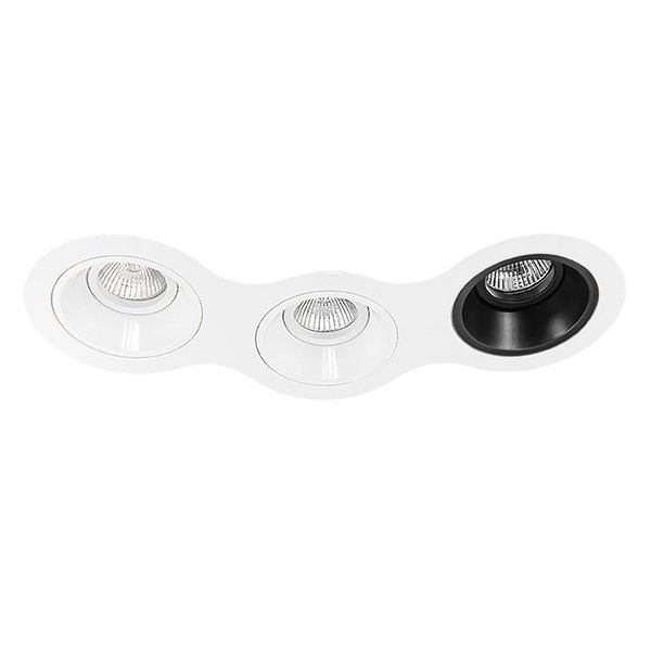 Комплект из светильников и рамки DOMINO, белый Lightstar D696060607