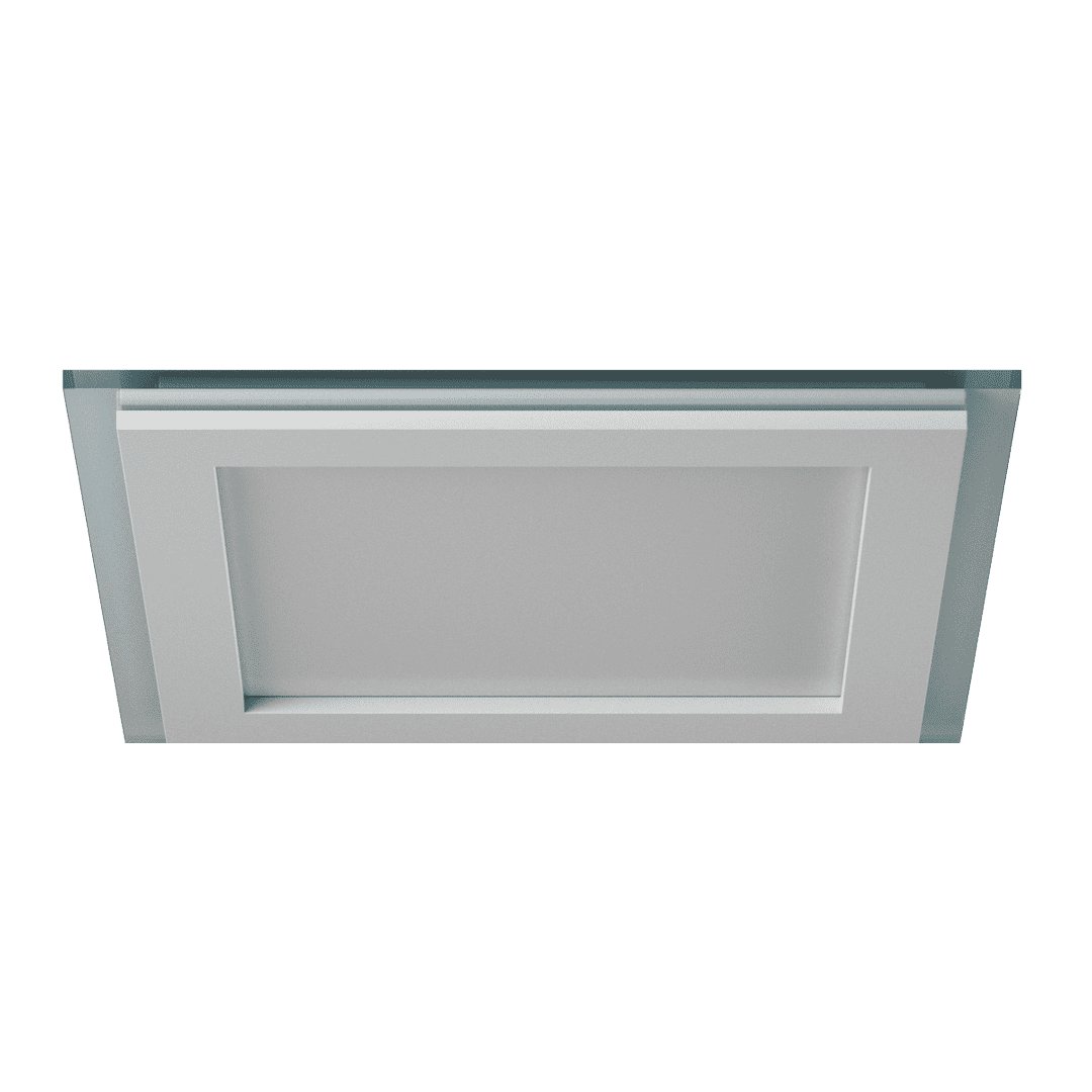 Встраиваемый светильник SWG SP-R160x160WH 12W 6000K (квадрат) СТЕКЛЯННАЯ ПАНЕЛЬ