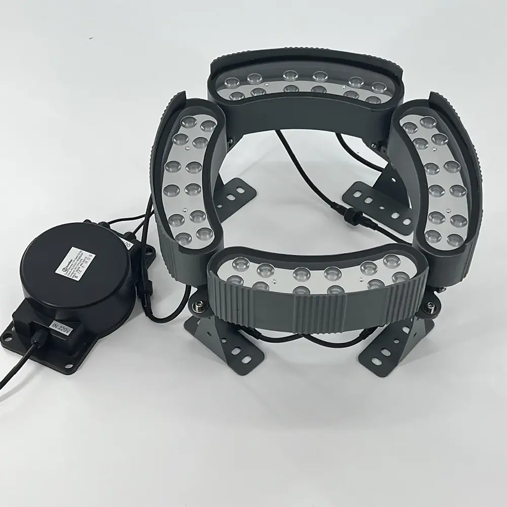 Комплект круговой подсветки LED 5712 4*12W на «ноге» Зеленый