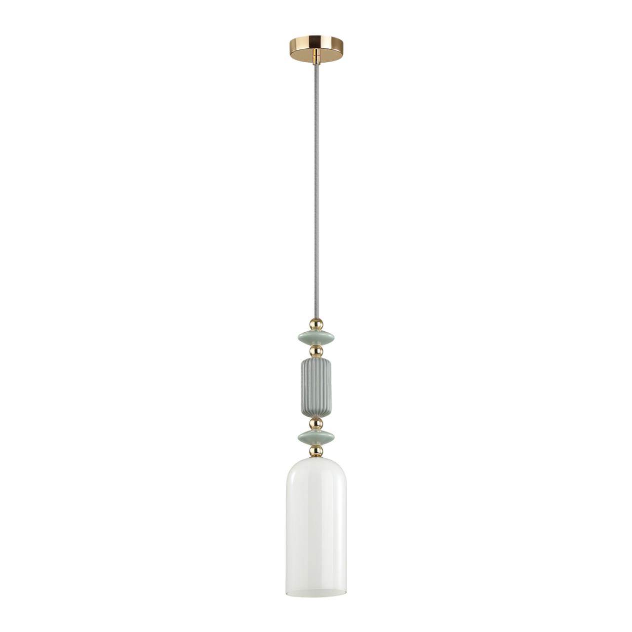 Золото/разноцветн./керамика/стекло Подвес E14 1*40W CANDY CLASSIC, арт. 4861/1A