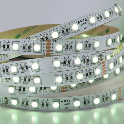 фото Светодиодная лента 24V 14,4W/m RGB+W 4000К 5м Arte Lamp TAPE A2406012-01-RGB4K