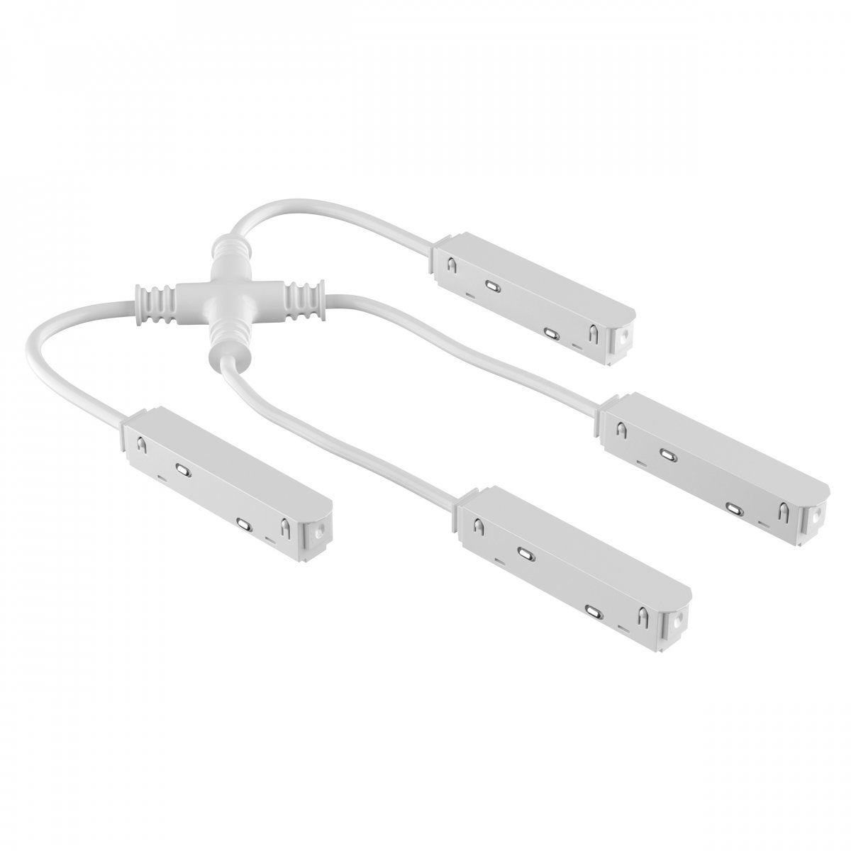 Токопроводящий X-образный соединитель UNO 48V Uno, белый Lightstar 509294W