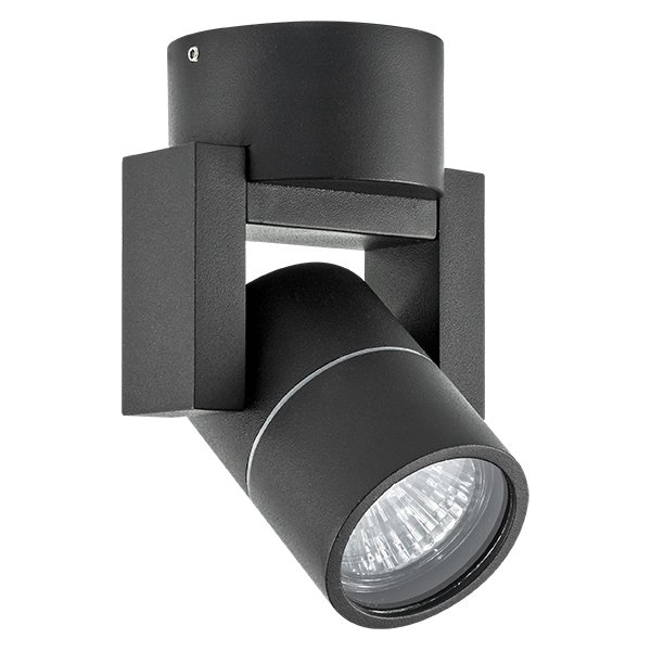 Светильник точечный накладной под лампу Illumo L1, черный Lightstar 051047
