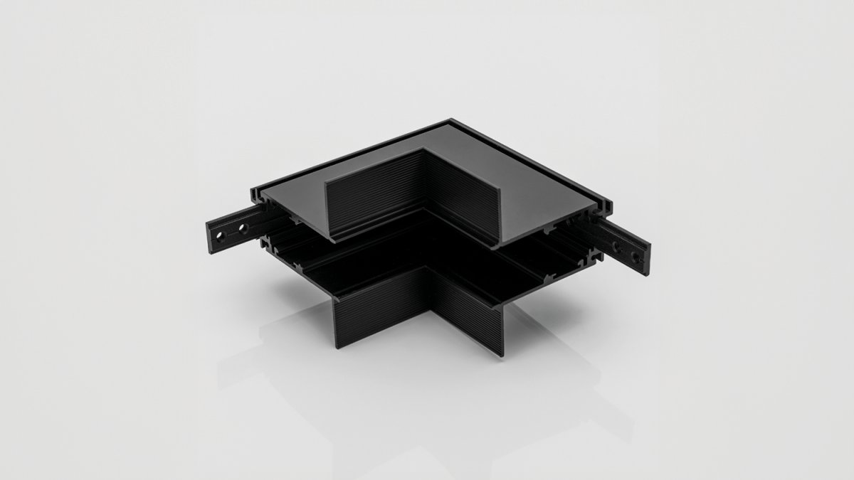 Угловой коннектор настенно-потолочный SWG для серии SY, Черный, SY-601902-CN-BL